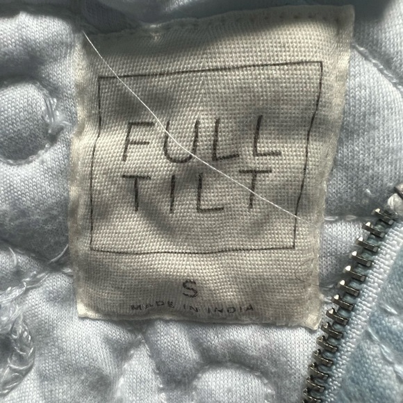 FULL TILT Quilted Yin Yang Womens Oversized Zip-Up Hoodie. Size small NWOT! - Picture 10 of 12